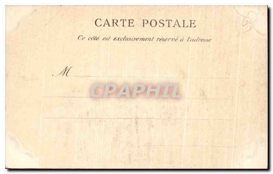 CPA Biarritz effet De Vague Au Rocher De La Vierge — Verso