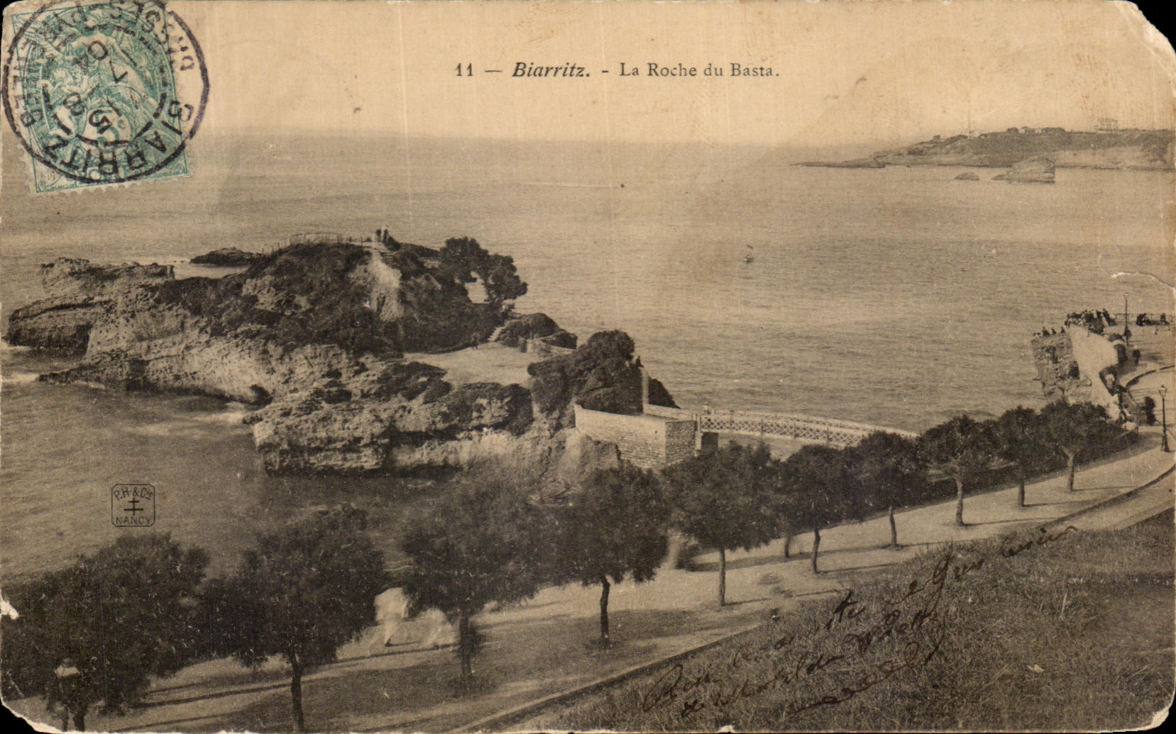 CPA Biarritz La Roche Du Basta