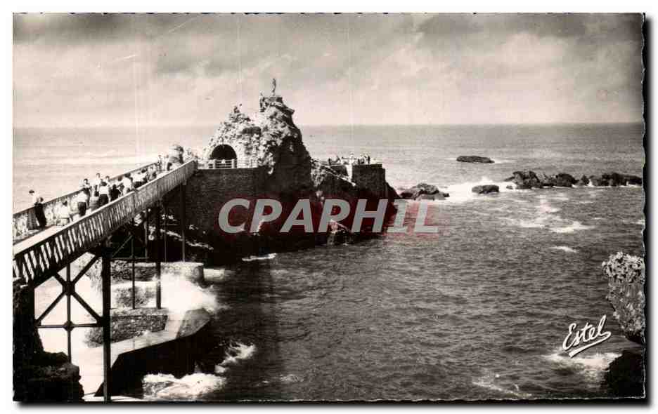 CPA Biarritz Le Rocher De La Vierge 