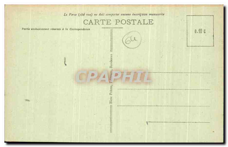 CPA Biarritz La Grande Plage Et Les Deux Casinos — Verso