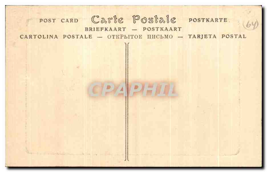 CPA Biarritz Coucher De Soleil Pris Du Phare — Verso