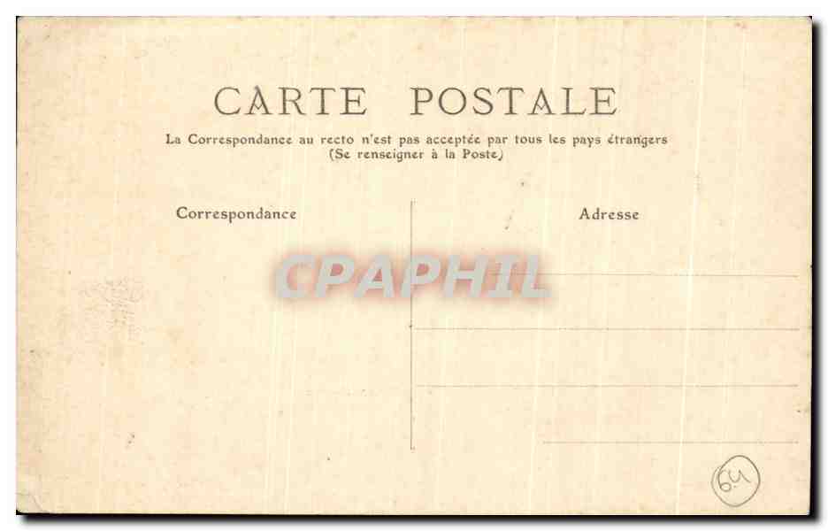 CPA Biarritz La Roche Percee — Verso