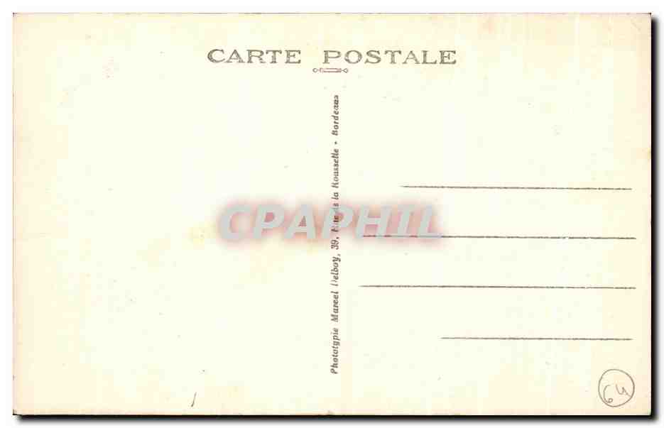 CPA Biarritz Grande Tempete — Verso