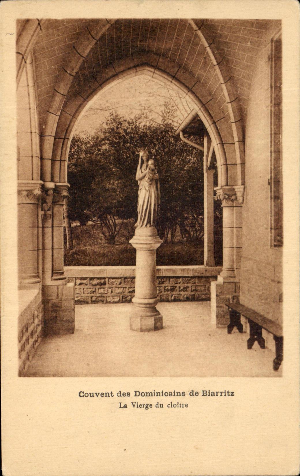 Couvent des Dominicains de Biarritz — La Vierge du cloître — éditeur non identifié