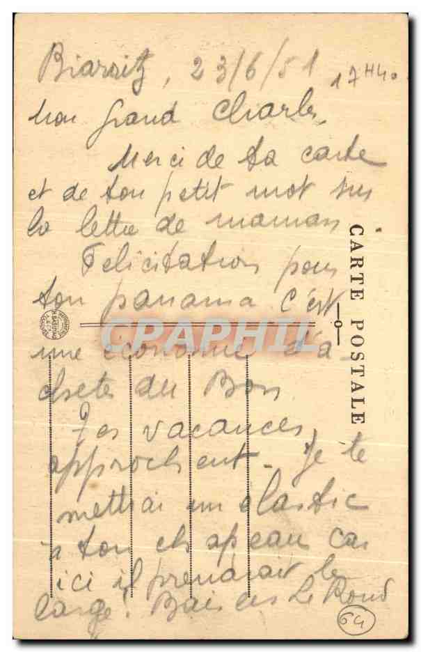 Couvent des Dominicains de Biarritz — La Vierge du cloître — éditeur non identifié — Verso