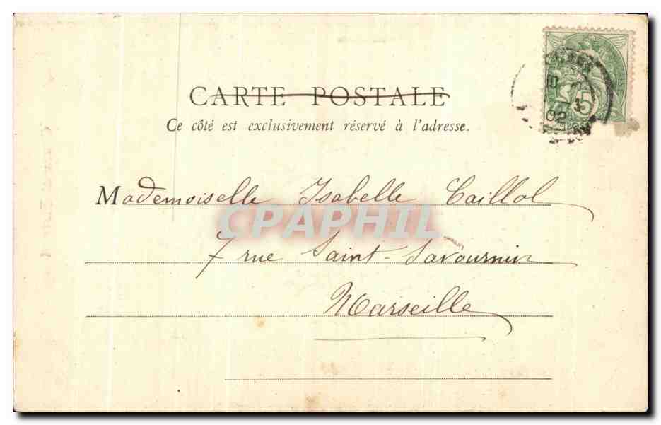 CPA Clermont Ferrand La Cathedrale — Verso