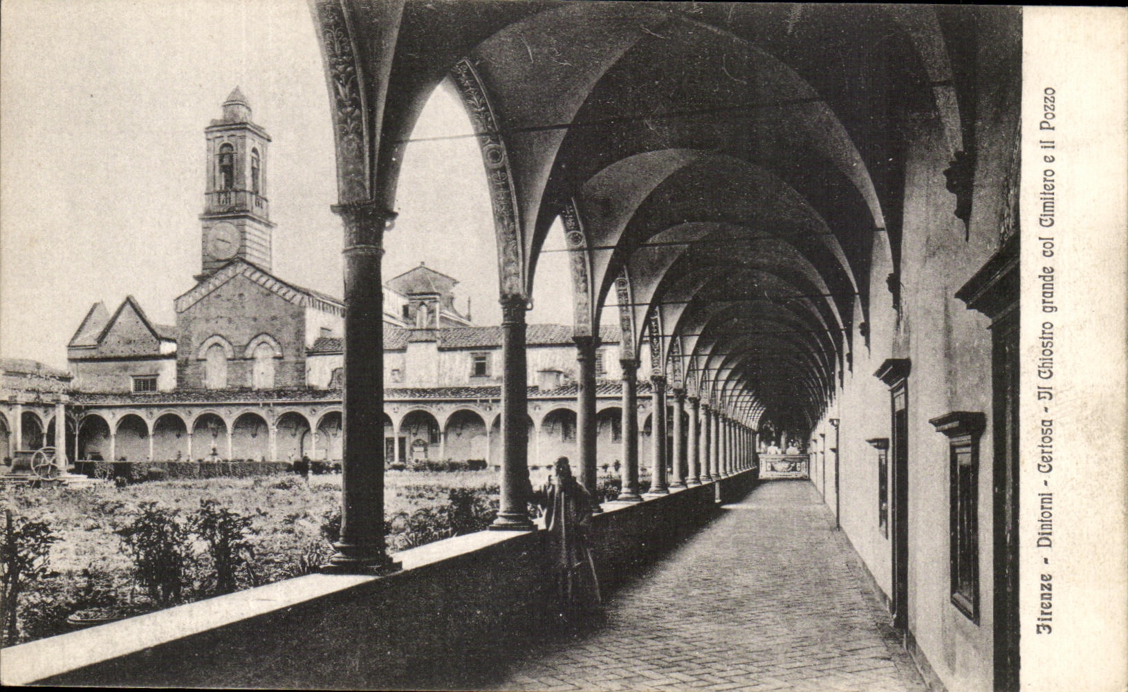 CPA Italie Firenze Diniorni Certosa Il Chiostro grande col Cimitiero e il pozzo