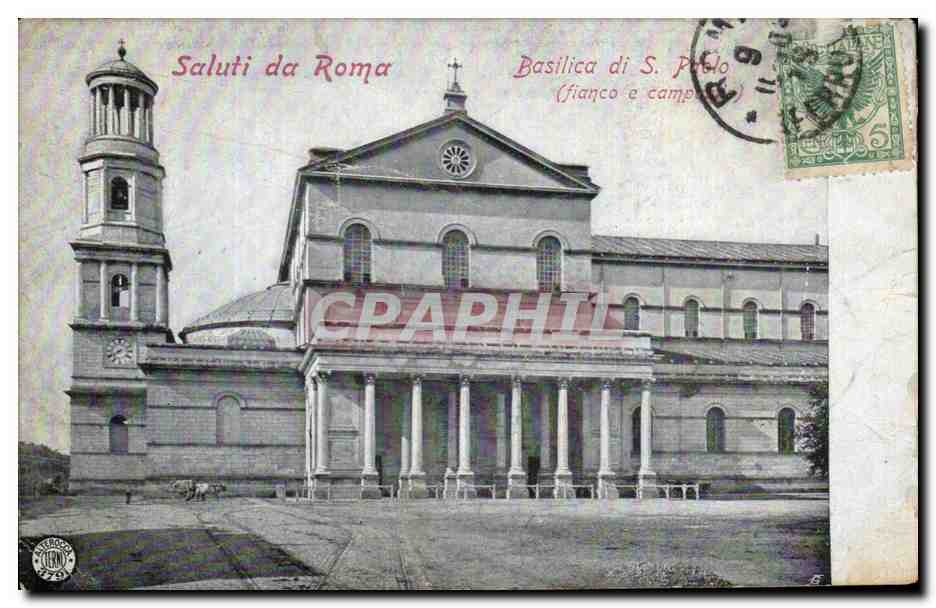 CPA Italie Roma Basilica di S Paolo 