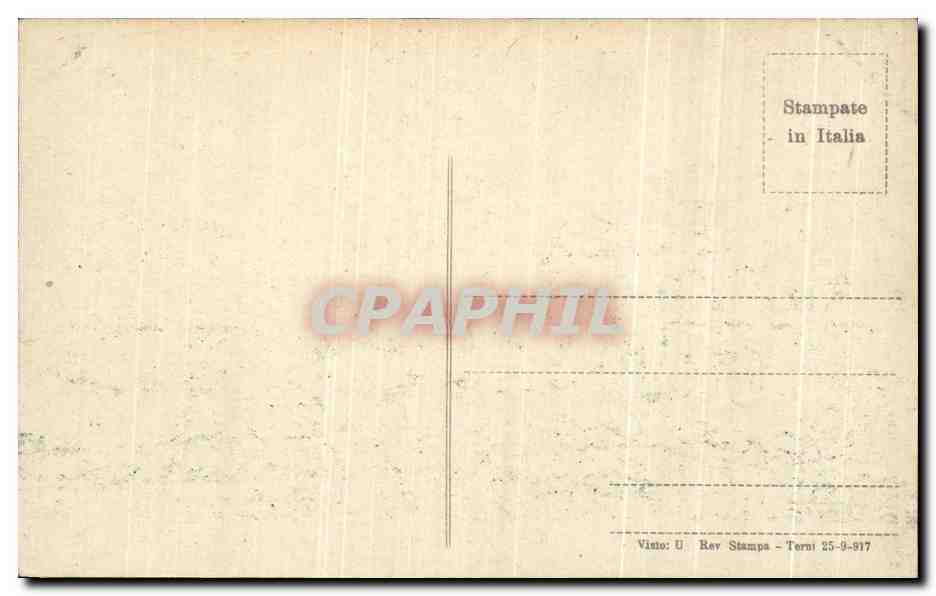 CPA Italie rovine di messina Via olapesce e Via delle Fabbriche  — Rückseite
