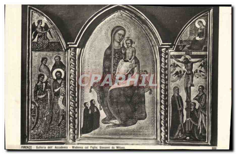 CPA Italie Firenze Galleri dell Accademia Madonna col Figlio