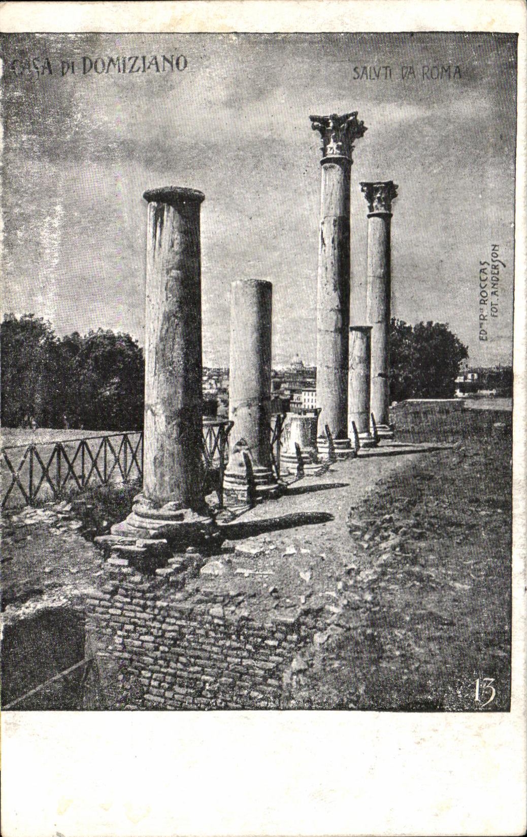 CPA Italie Casa di domiziano Santa da Roma 