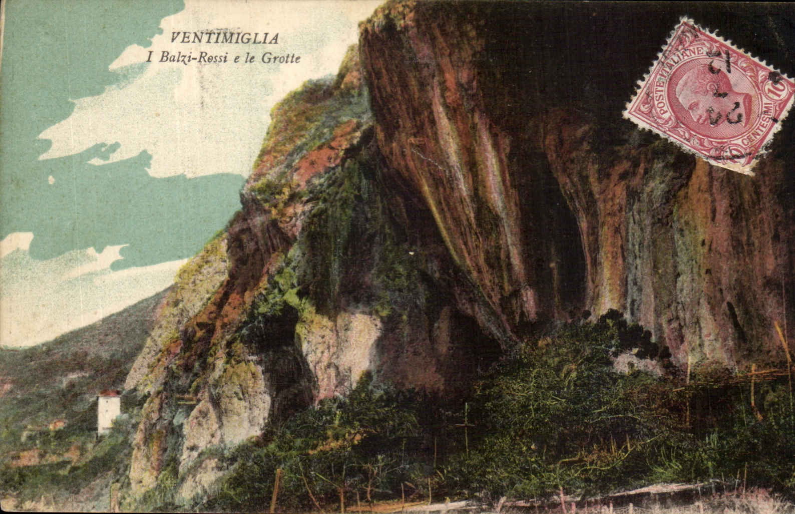 CPA Italie Ventimiglia I Balzi Rossi e le Grotte