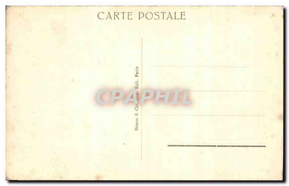 CPA Fantaisie Dessin Etude de jeune fille Musee Henner  — Verso