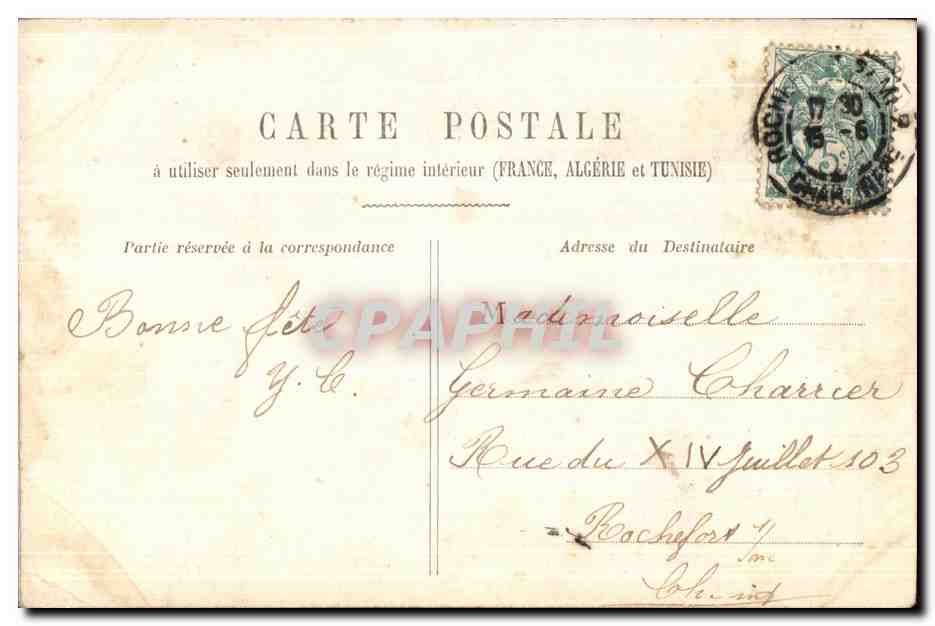 CPA Fantaisie Enfants — Rückseite