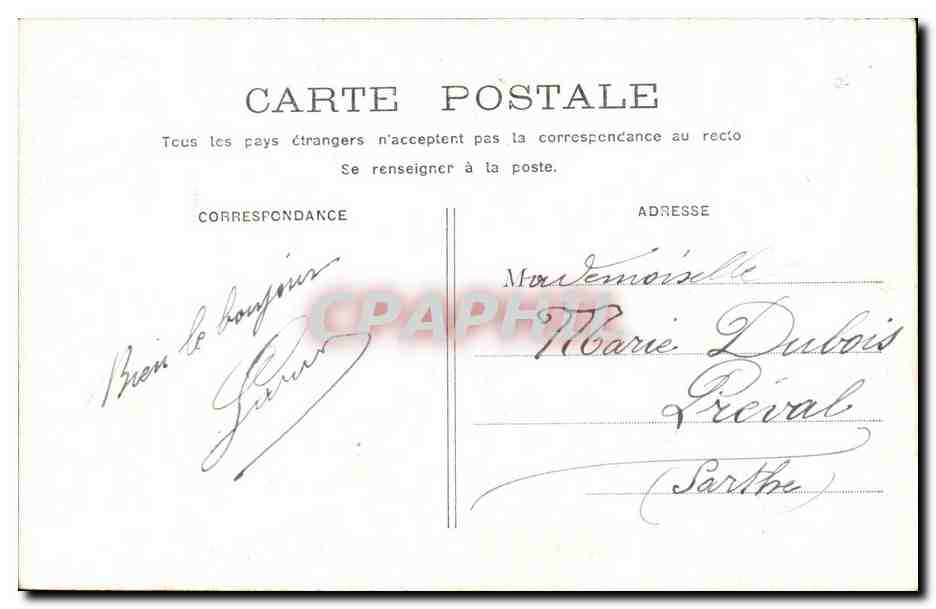 CPA Fantaisie Enfants  — Verso