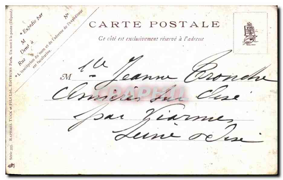 CPA Fantaisie Soir d'hiver dans la lande  — Verso