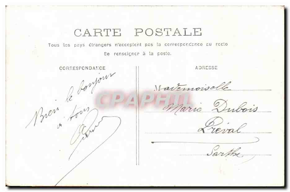 CPA Fantaisie Enfants  — Rückseite