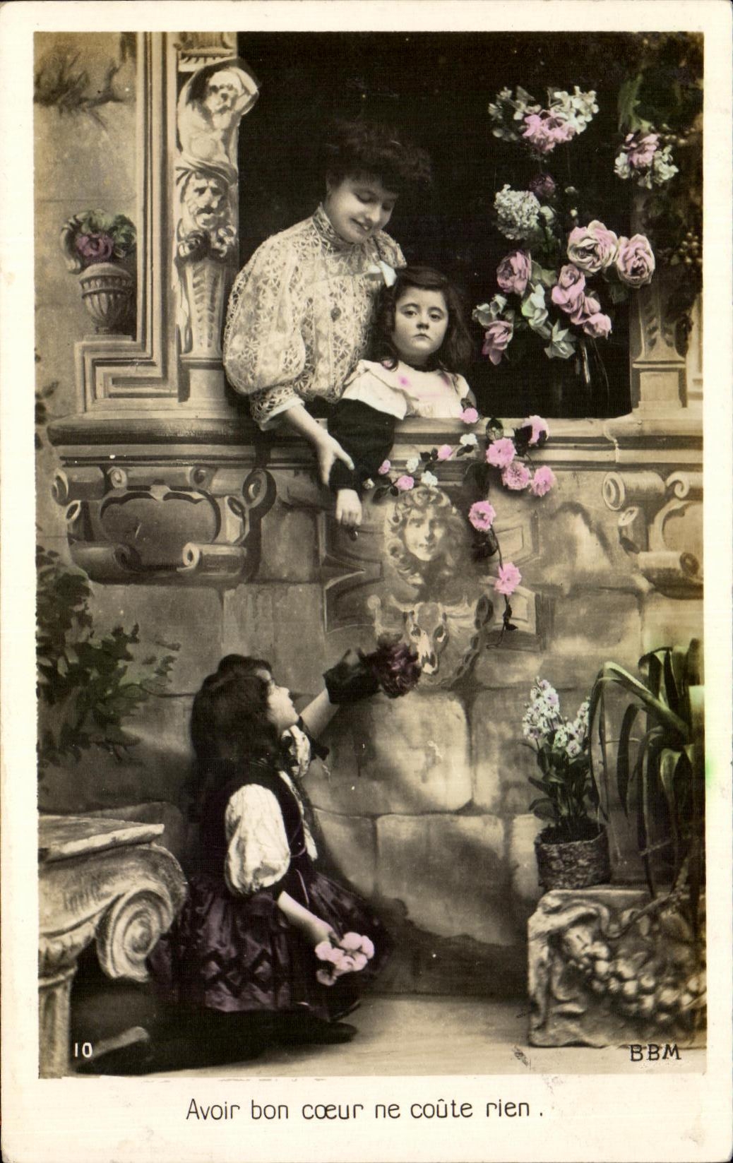 CPA Fantaisie Femme et enfants
