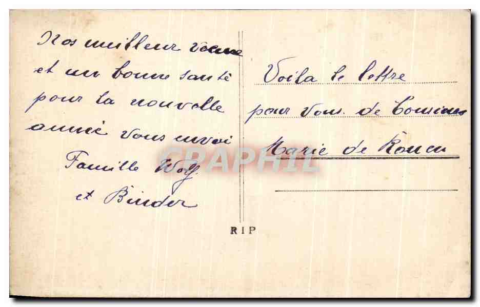CPA Fantaisie Fleurs  — Verso