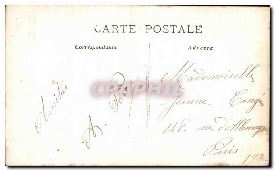 CPA Fantaisie Femme  — Rückseite