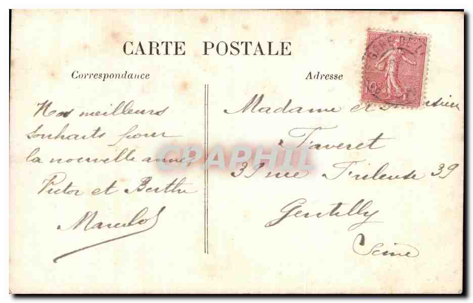 CPA Fantaisie Enfant — Verso