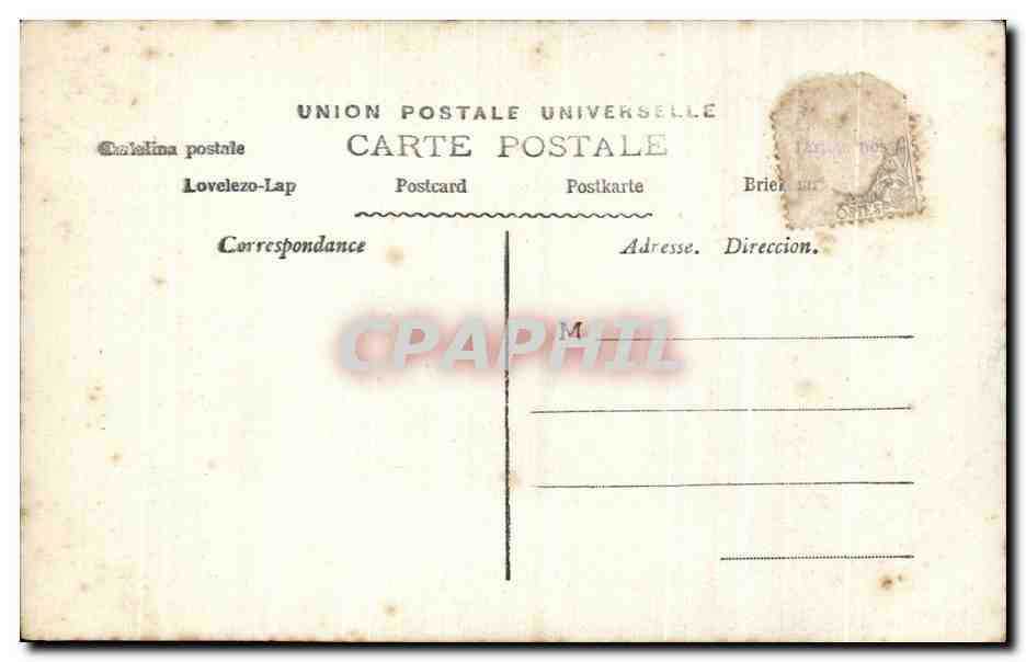 CPA Fantaisie Enfant Poissons  — Rückseite