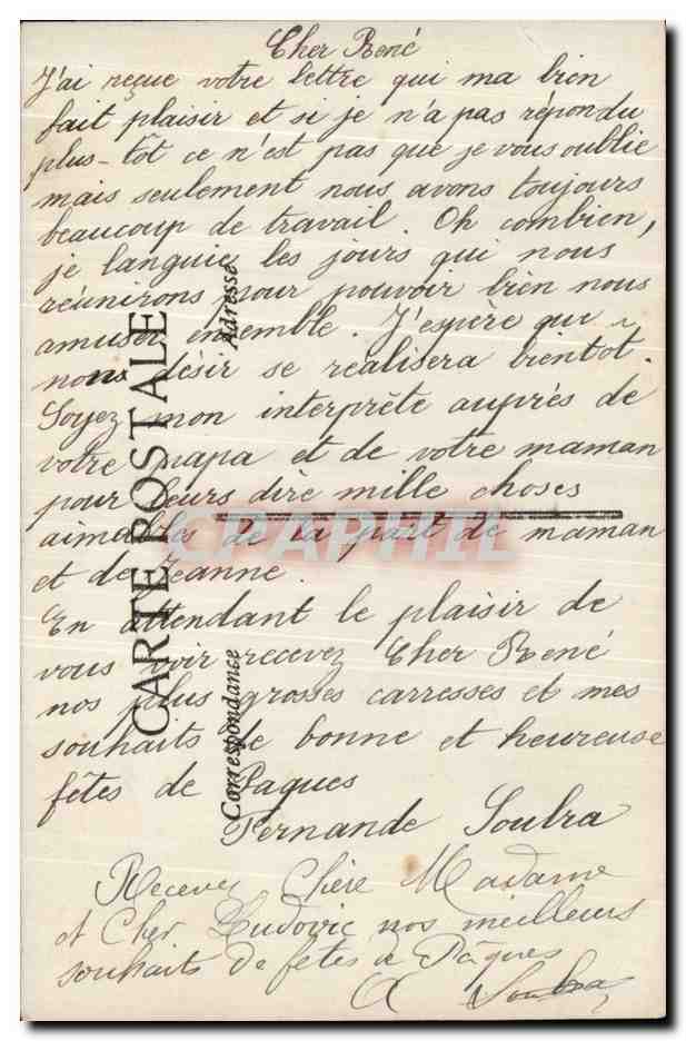CPA Fantaisie Enfant Paques  — Rückseite