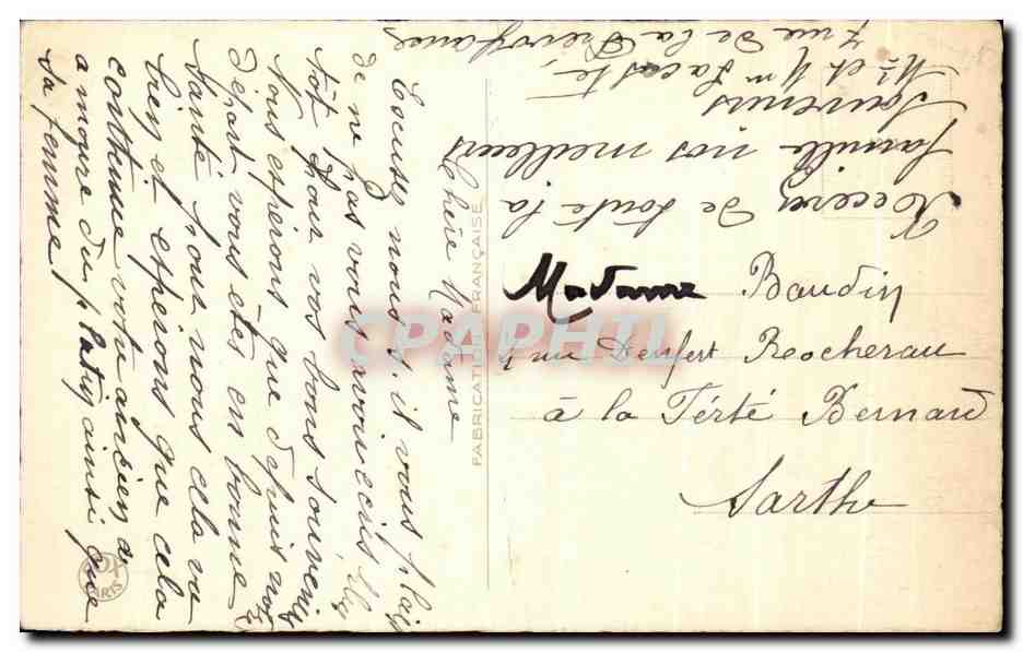 CPA Fantaisie Fleur  — Verso