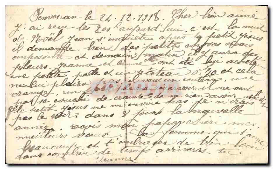 CPA Fantaisie Femme  — Rückseite