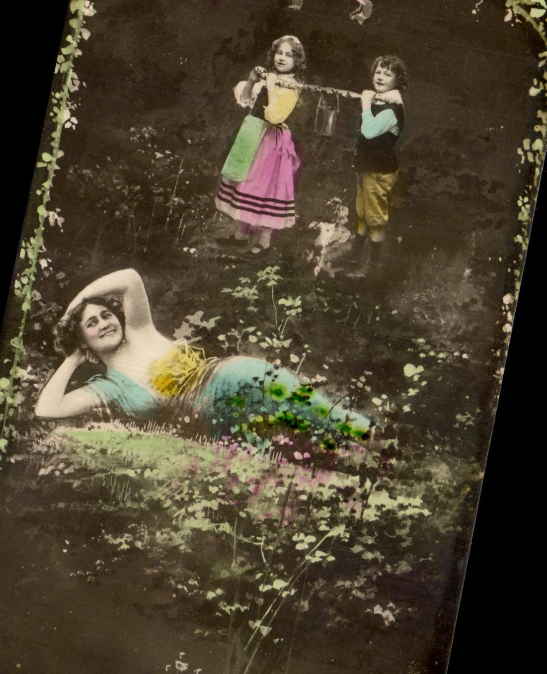 CPA Fantaisie Femme et enfants