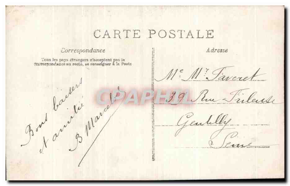 CPA Fantaisie Femme Paques  — Rückseite