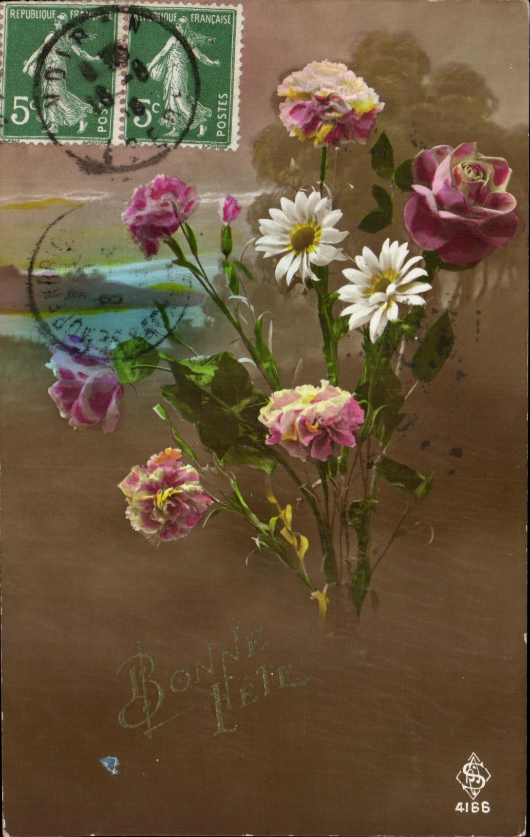 CPA Fantaisie Fleurs 