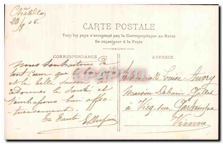 CPA Fantaisie Enfant — Verso