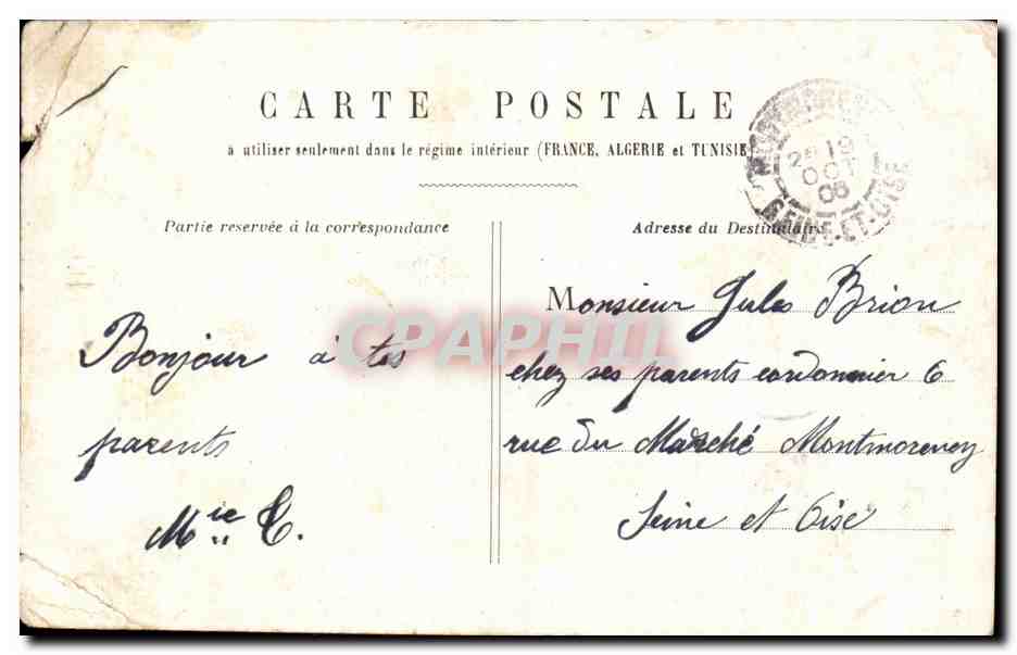 CPA Fantaisie Enfant — Achterkant