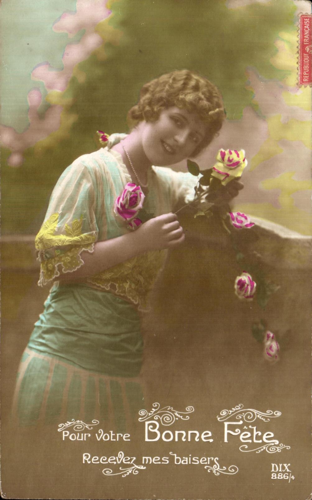 CPA Fantaisie Femme 