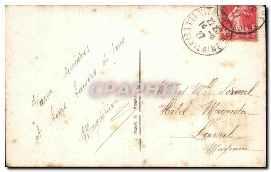 CPA Fantaisie Femme  — Verso