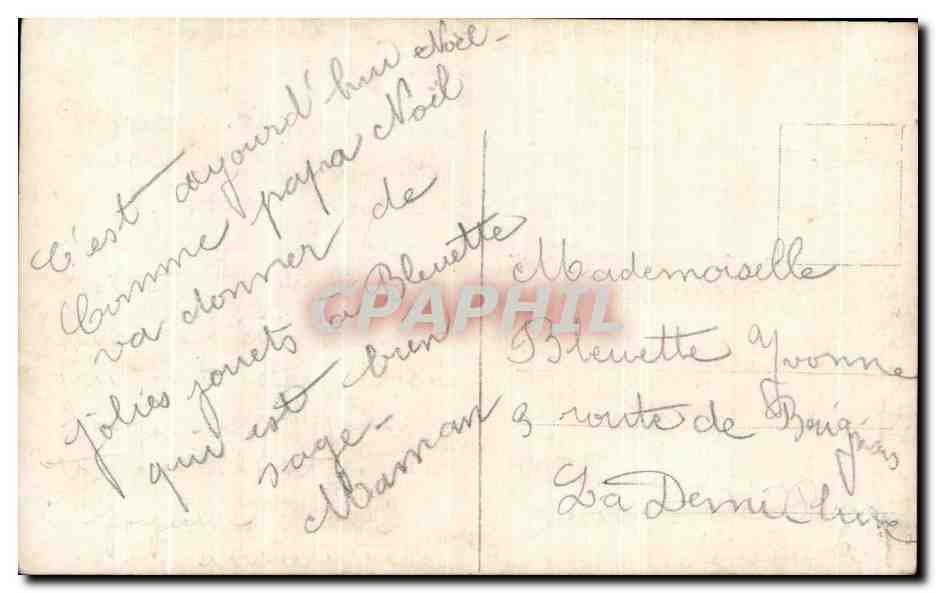 CPA Fantaisie Enfant — Verso