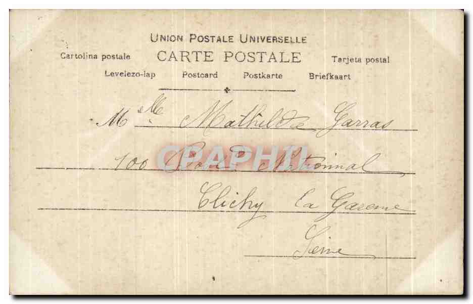 CPA Fantaisie Enfant Gourmandise — Rückseite