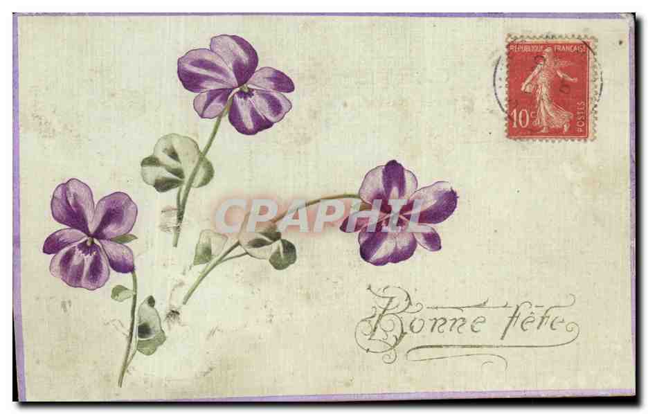 CPA Fantaisie Fleurs 