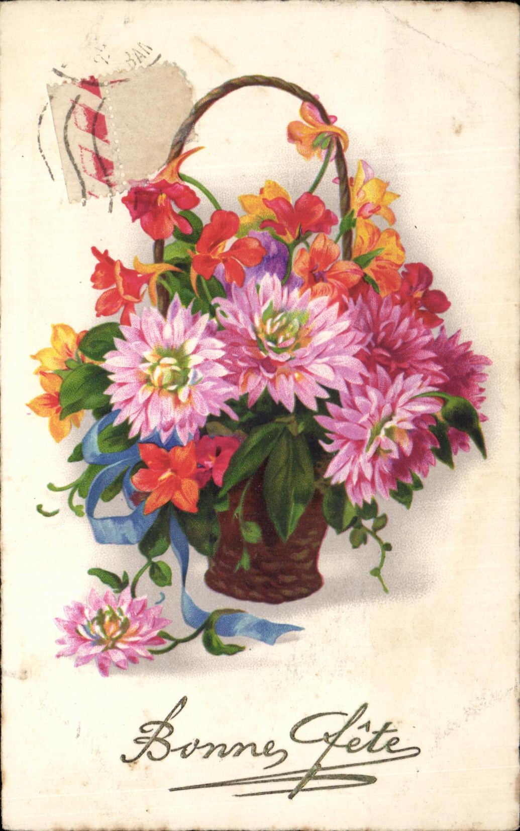 CPA Fantaisie Fleurs