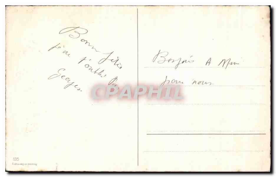 CPA Fantaisie Fleurs — Verso
