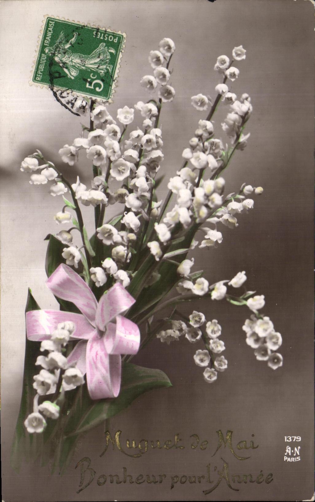 CPA Fantaisie Fleurs Muguet 