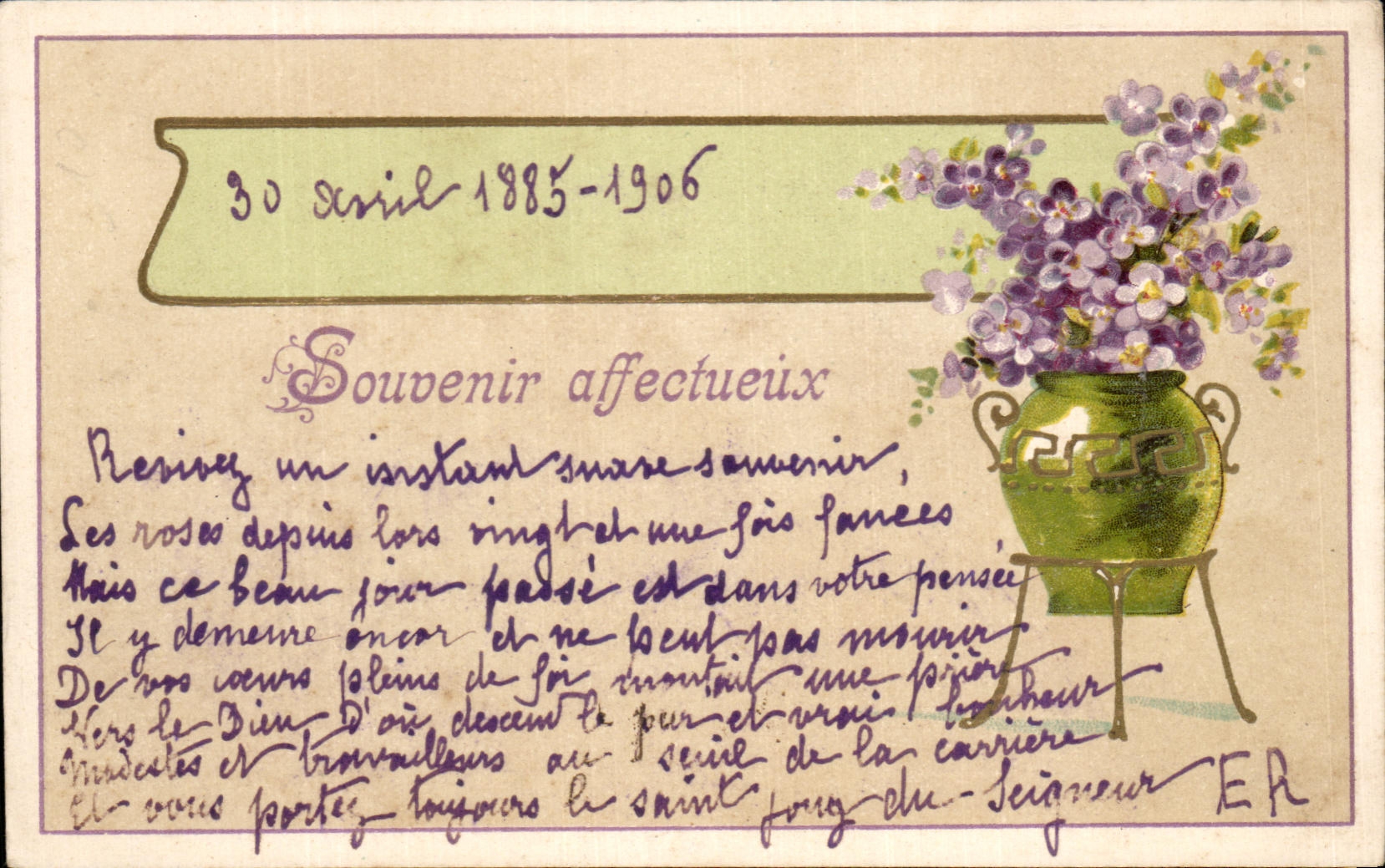 CPA Fantaisie Fleurs 