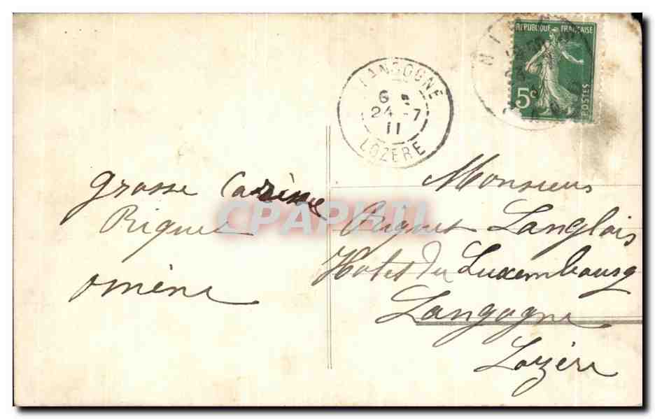 CPA Fantaisie Enfant — Rückseite
