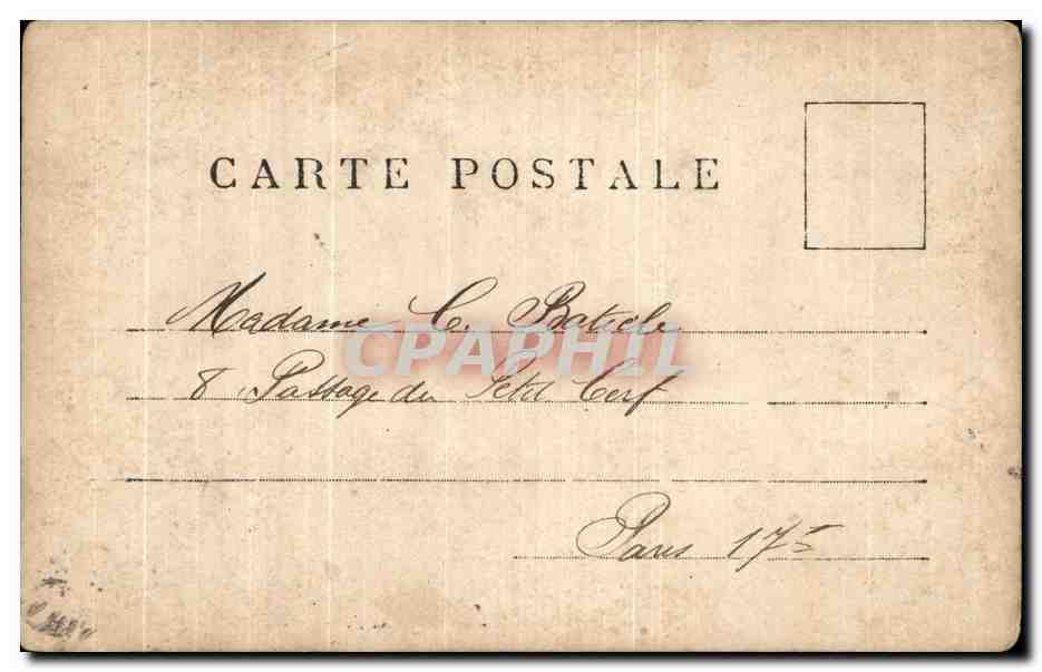 CPA Fantaisie Marquisette au bois Cheval — Reverso