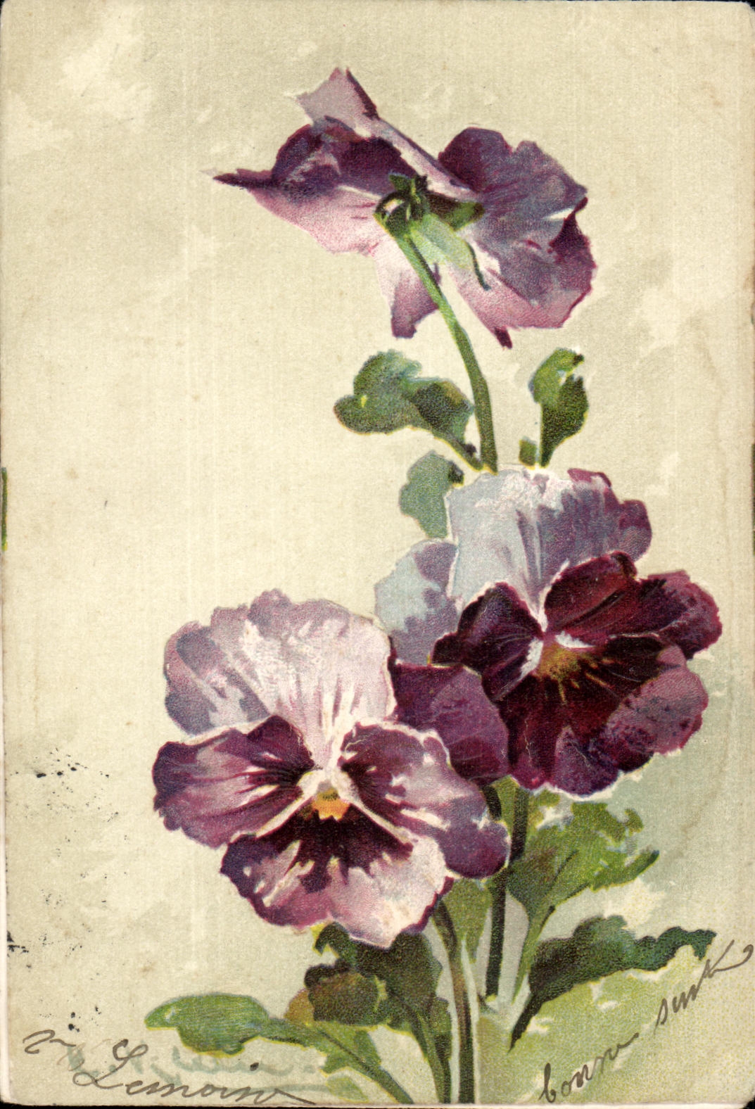 CPA Fantaisie Fleurs 