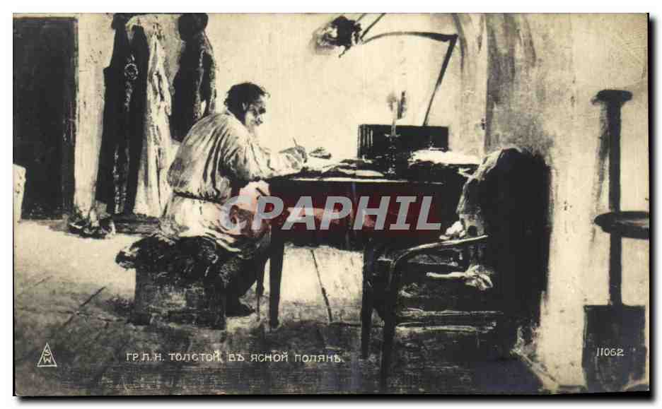 CPA Fantaisie Russie Tolstoi Ecrivain Russia 