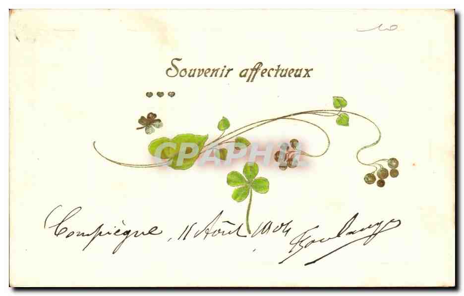 CPA Fantaisie Fleurs Trefle