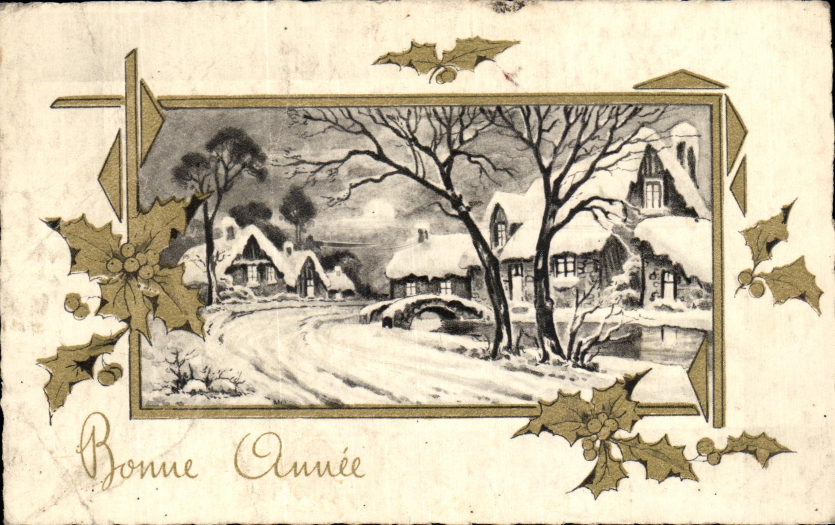 CPA Fantaisie Bonne annee