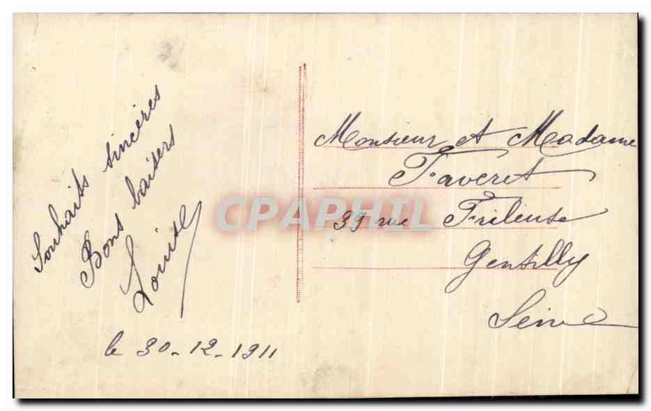 CPA Fantaisie Enfant — Back